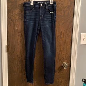 Dark Wash American Eagle Skinny Jeans/Jegging